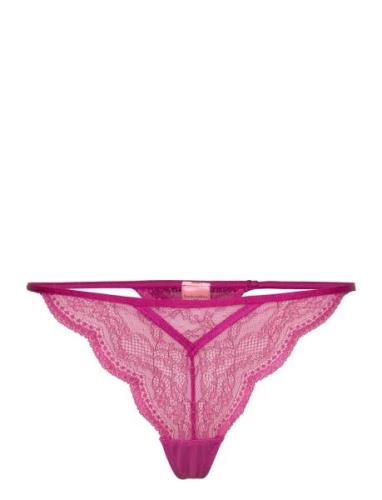 Isabelle Hl Sparkle String Tr Stringtrosa Underkläder Pink Hunkemöller