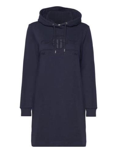 GANT Reg Tonal Shield Dress Marinblå