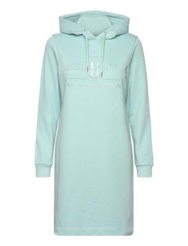 Reg Tonal Shield Dress Kort Klänning Blue GANT