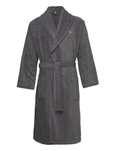 Archive Shield Terry Robe Morgonrock Grey GANT