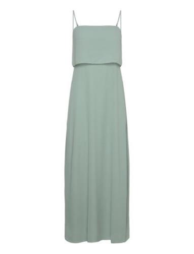 Vimilina Strap Maxi Dress - Noos Maxiklänning Festklänning Green Vila