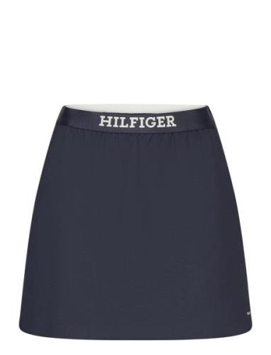 Elasticated Short Skirt Kort Kjol Navy Tommy Hilfiger