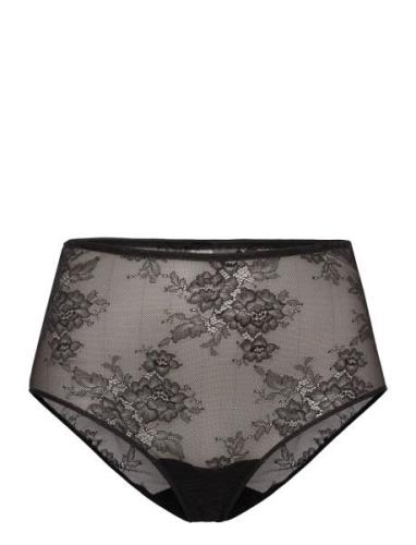 Lace Highwaist Briefs Trosa Brief Tanga Black Understatement Underwear