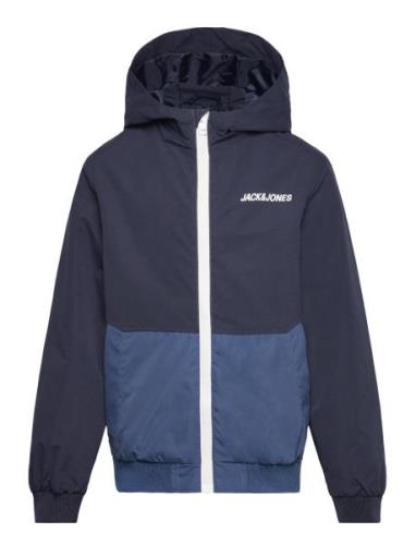 Jack & J S Jjerush Blocking Hood Bomber Noos Mni Marinblå