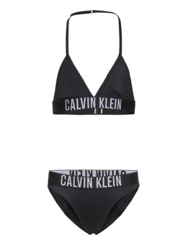 Triangle Bikini Set Nylon Bikini Black Calvin Klein