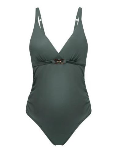 Oda/Maternity Maternity Swimsuit Baddräkt Badkläder Green Dorina