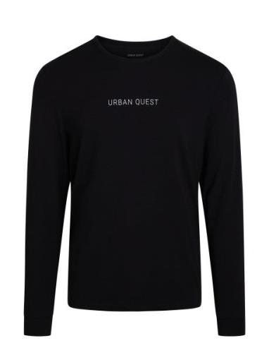 URBAN QUEST Men Bamboo L/S T-Shirt Svart