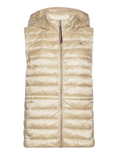 Feminine Lw Down Vest Vests Padded Vests Beige Tommy Hilfiger