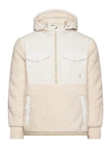 Hybrid Hoodie Outerwear Jackets Anoraks Cream Polo Ralph Lauren