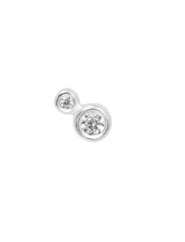 Ix Couture Earring Silver Accessories Jewellery Earrings Single Earrin...
