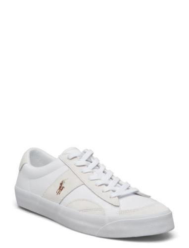 Sayer Canvas & Suede Sneaker Låga Sneakers White Polo Ralph Lauren