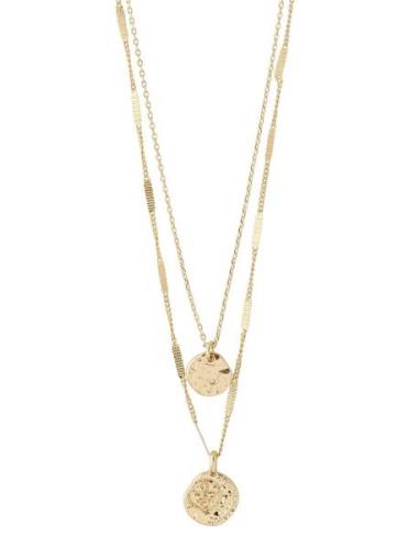 Haven 2-In-1 Coin Necklace Gold-Plated Accessories Jewellery Necklaces...