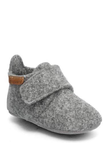 Bisgaard Baby Wool Slippers Inneskor Grey Bisgaard