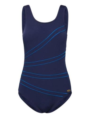 Swimsuit Keira Baddräkt Badkläder Navy Damella Of Sweden