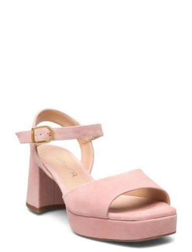 Ney24Ks Sandal Med Klack Pink UNISA