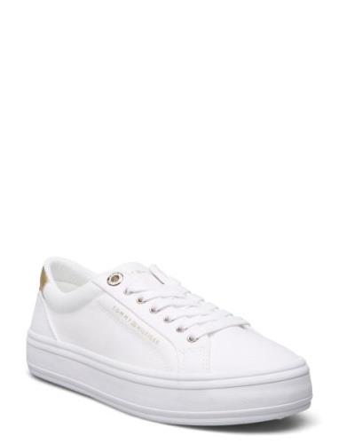 Essential Vulc Canvas Sneaker Låga Sneakers White Tommy Hilfiger