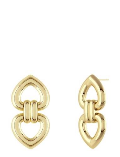 Beverly Studs Duo Gold Accessories Jewellery Earrings Studs Gold Edbla...