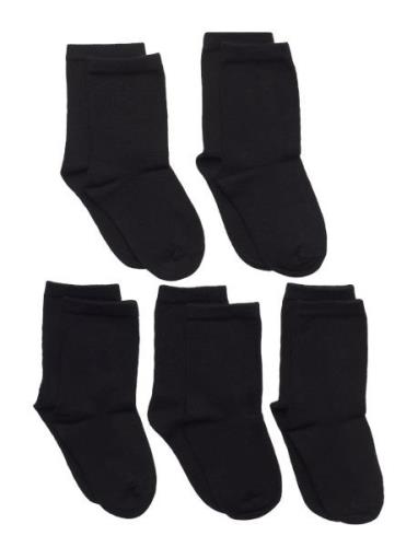 Nknsock 5P Solid Noos Sockor Strumpor Black Name It