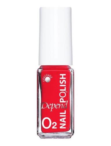 Minilack Oxygen Färg A621 Nagellack Smink Red Depend Cosmetic