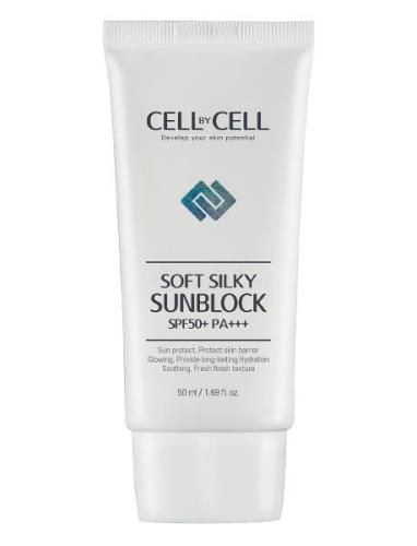 Cellbycell - Soft Silky Sun Block, Spf50 Solkräm Kropp White Cell By C...