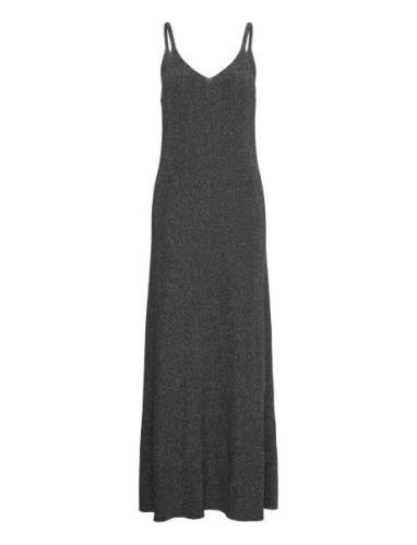 Long Lurex Dress Maxiklänning Festklänning Black Mango