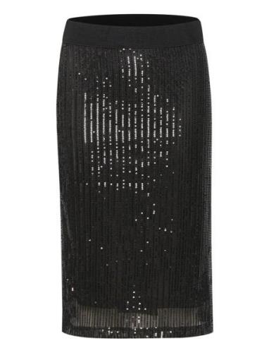 Kaffe Kabolette Sequin Skirt Svart