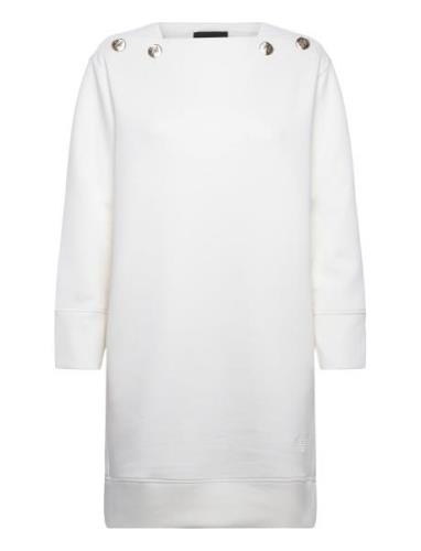 Vestito Knälång Klänning White Emporio Armani