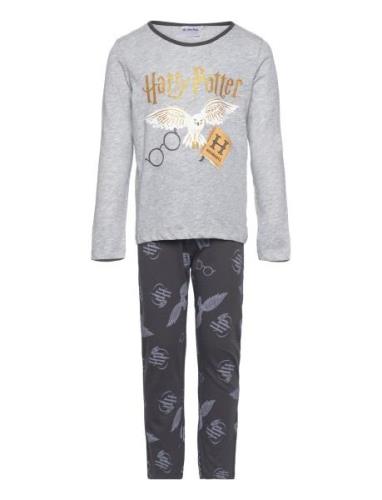 Pyjalong Pyjamas Set Grey Harry Potter