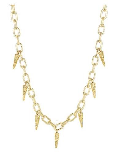Spike Chain Necklace Silver Accessories Jewellery Necklaces Chain Neck...
