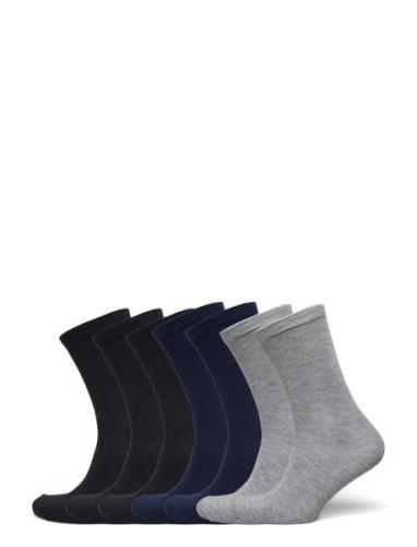 URBAN QUEST 7-Pack Women Bamboo Basic Socks Multi/patterned