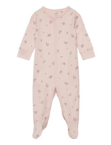 Pyjamas W Foot Pyjamas Sie Jumpsuit Pink Lindex