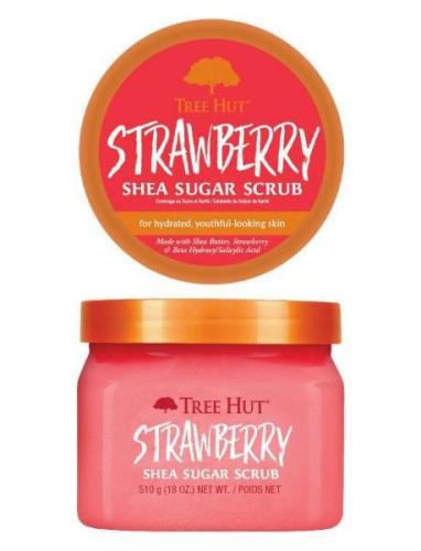 Shea Sugar Scrub Strawberry Bodyscrub Kroppsvård Kroppspeeling Nude Tr...
