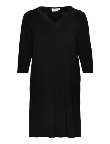 Carlamour Lace 3/4 Knee Dress Jrs Knälång Klänning Black ONLY Carmakom...