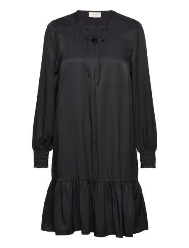 Fqlou-Dress Knälång Klänning Black FREE/QUENT