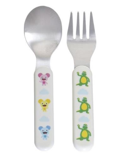 Bolibompa- Cutlery, Fork&Spoon Home Meal Time Cutlery Multi/patterned ...