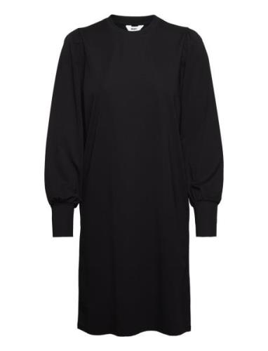 Objcaroline L/S Dress Knälång Klänning Black Object