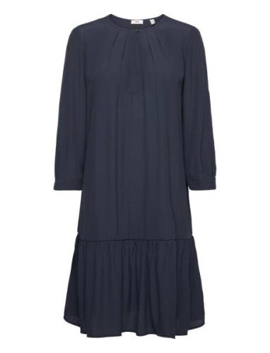 Dresses Light Woven Knälång Klänning Navy Esprit Casual