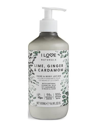 I Love Naturals Hand & Body Lotion Lime, Ginger & Cardamon 500Ml Hudkr...