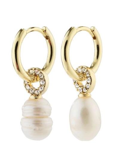 Baker Freshwater Pearl Earrings Gold-Plated Örhänge Smycken Multi/patt...