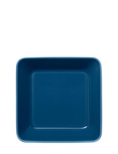 Teema Plate 16X16Cm Vintage Blue Home Tableware Plates Small Plates Bl...