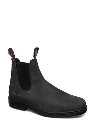 Bl 1308 Dress Chiseled Toe Boot Stövletter Chelsea Boot Black Blundst