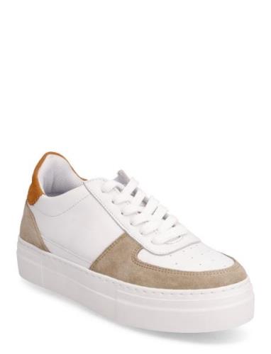 Slfharper Mix Trainer Låga Sneakers Orange Selected Femme