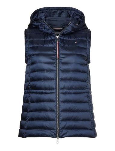 Feminine Lw Down Vest Vests Padded Vests Navy Tommy Hilfiger