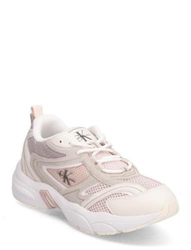 Retro Tennis Su-Mesh W Låga Sneakers Cream Calvin Klein