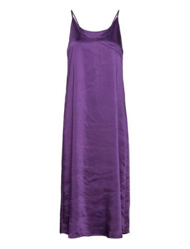 Onlcosmo Slip Midi Dress Ptm Knälång Klänning Purple ONLY