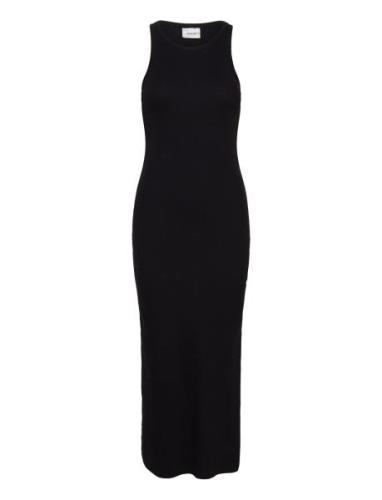 Drewgz Sl Long Dress Noos Knälång Klänning Black Gestuz