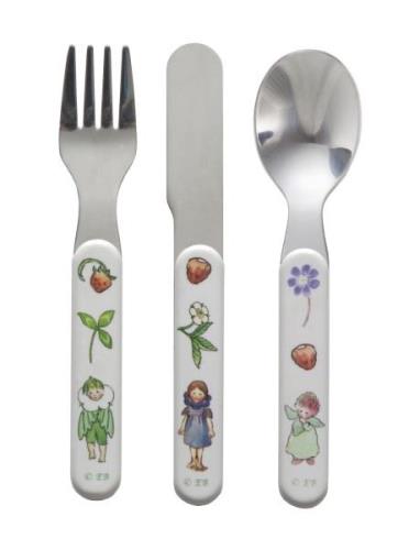 Elsa Beskow, Cutlery, 3-Part Home Meal Time Cutlery Multi/patterned Rä...