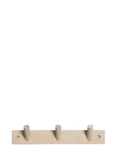 3-Hook Else Home Furniture Coat Hooks & Racks Beige Byon