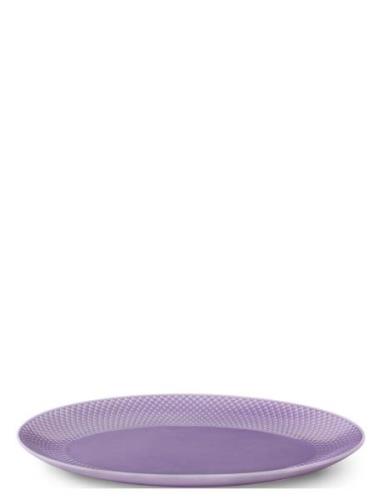 Rhombe Color Ovalt Serveringsfad Home Tableware Serving Dishes Serving...