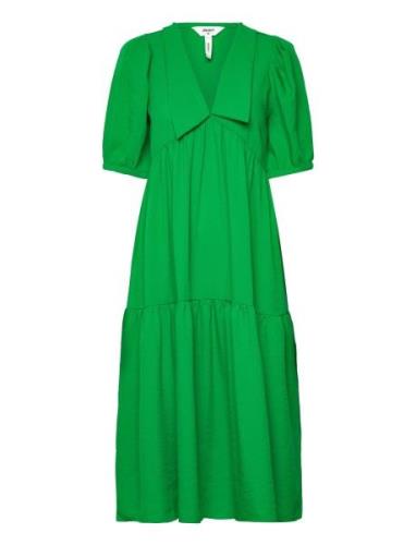Objalaia 2/4 Long Dress A Div Knälång Klänning Green Object